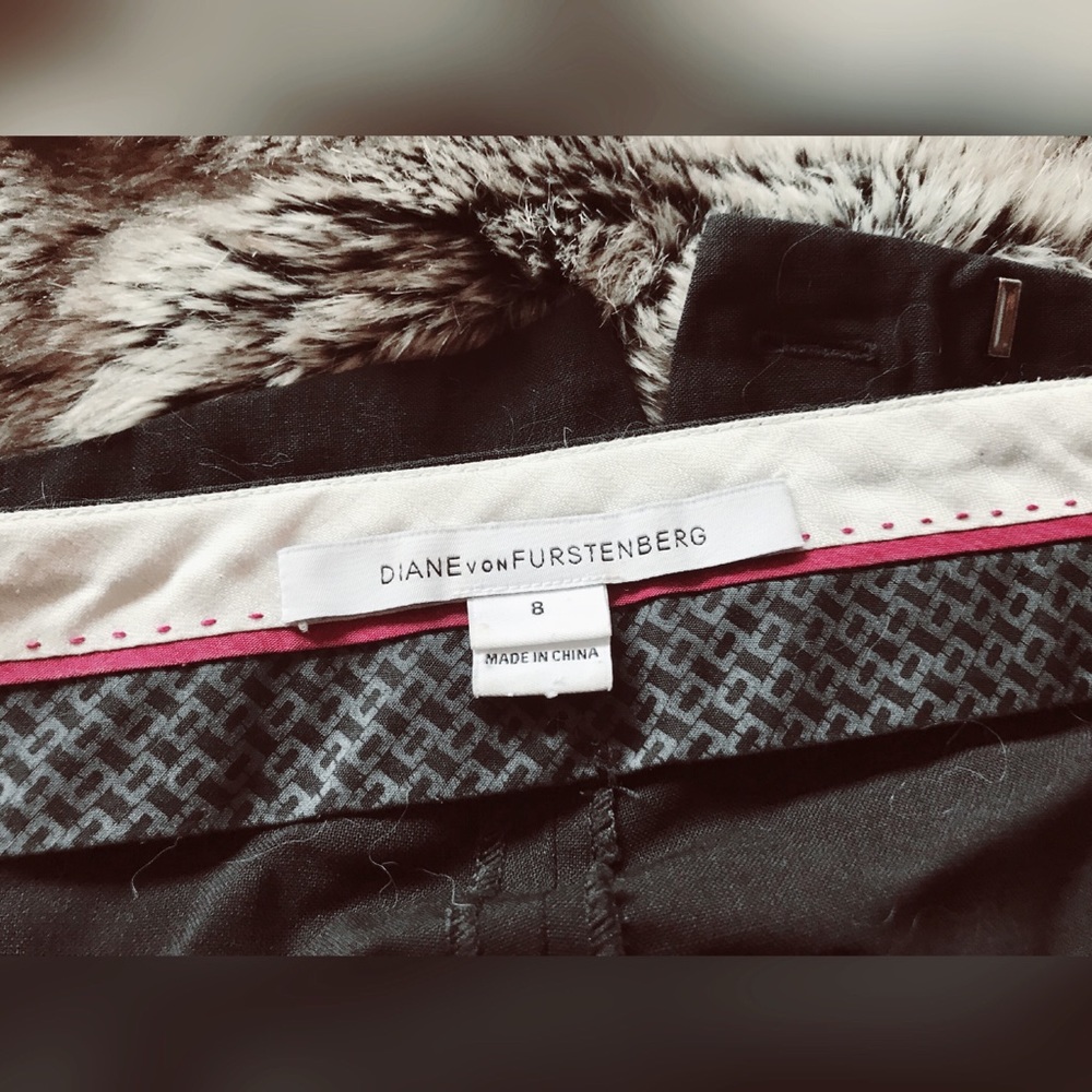 Diane Von Furstenburg Wool Suiting Genesis Pants
